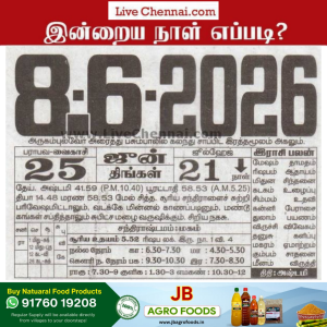 Auspicious (Nalla Neram) time today (June 08th)