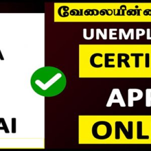 How to Apply for Unemployment Certificate in Tamil Nadu Easily!!
