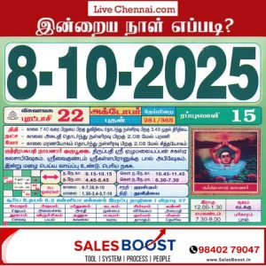 Auspicious (Nalla Neram) time today (Oct 08th)