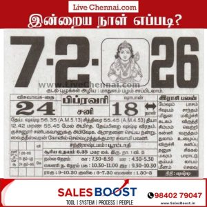 Auspicious (Nalla Neram) time today (Feb 7th)